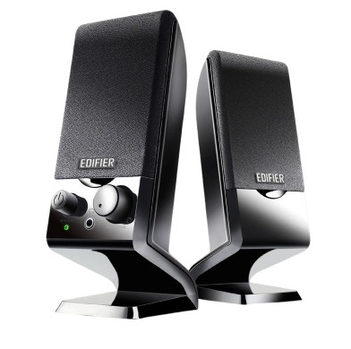 רמקולים למחשב צבע שחור אדיפייר Edifier M1250 3.5mm USB Powered Speakers with Easy Connection AUX 1.2W RMS Black